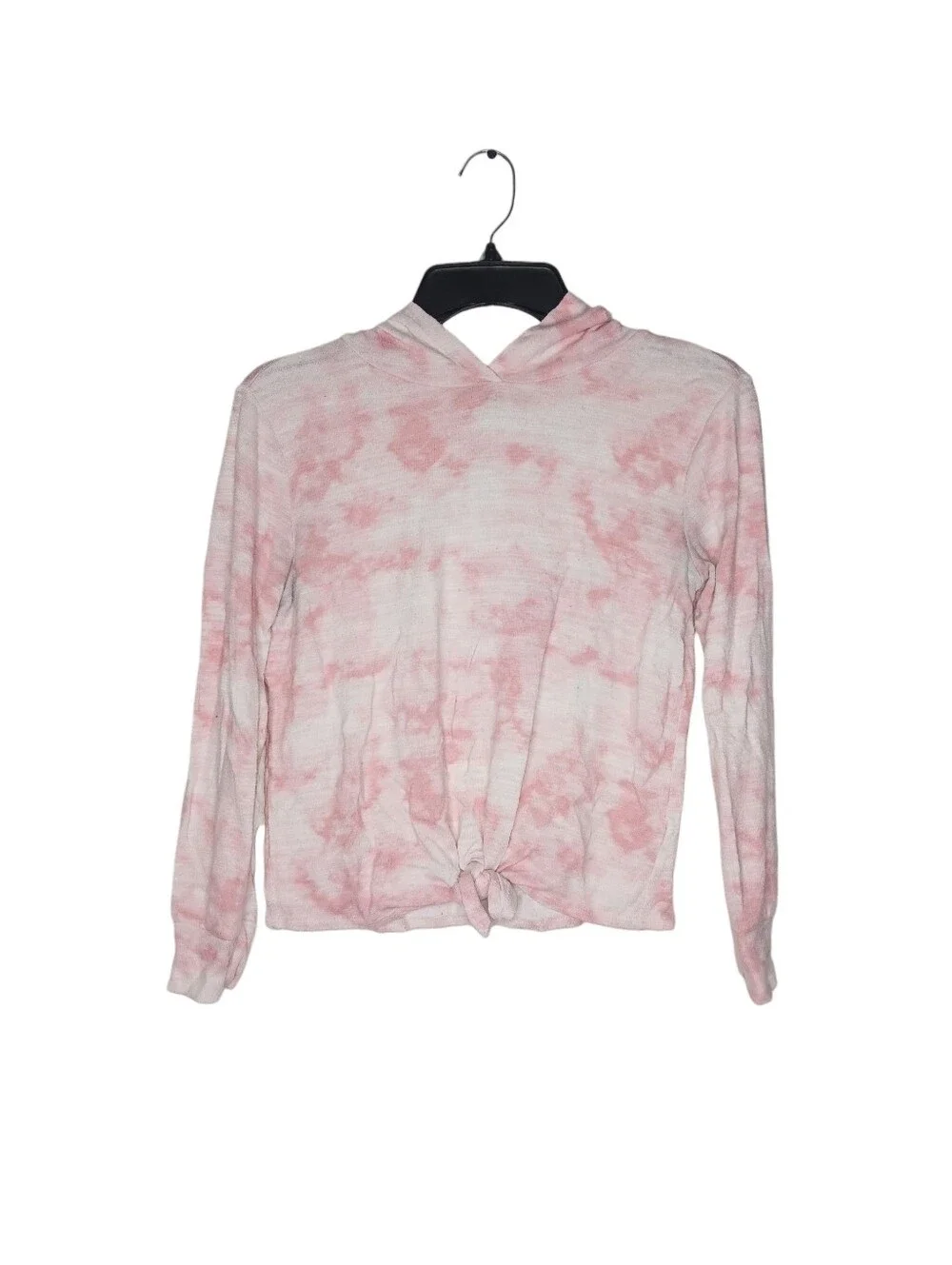Old Navy Girls Pink Tie-Dye Lightweight Hoodie Top